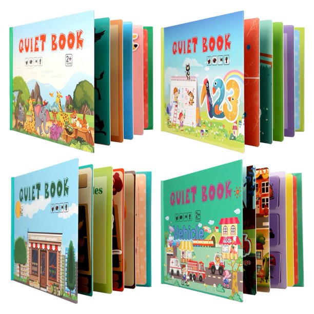 Books for kids - Zoo Vehicles Animals Numbers Learning Books Learning Vehicles Animals Numbers Vegetable Colorful Gifts heqiyong toy