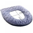 Toilet Seat Cushion, Soft, Thicker And Warmer Washable Cloth Toilet