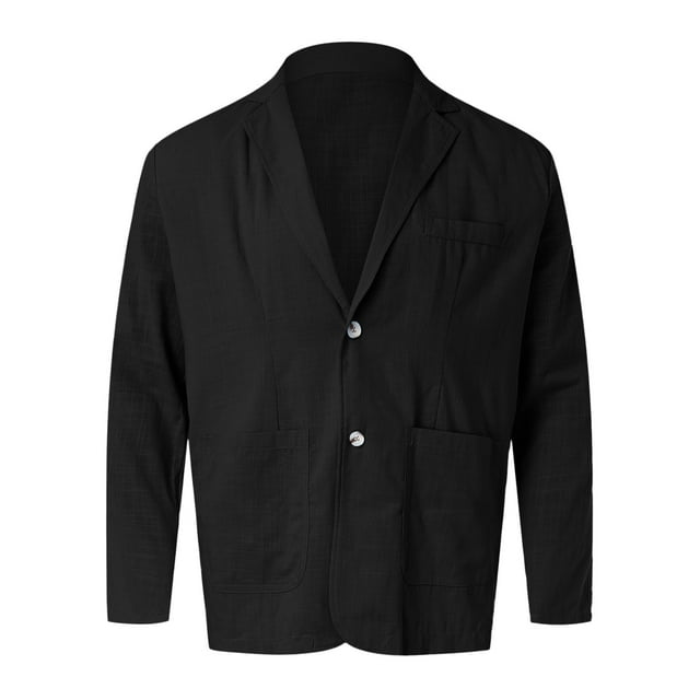 Mens Fashion Leisure Light Mens Suits Jacket and Solid Color Pockets Men Suit Set Lapels Buttons Suits Jackets Mens Suit Separates Slim Fit and Tops