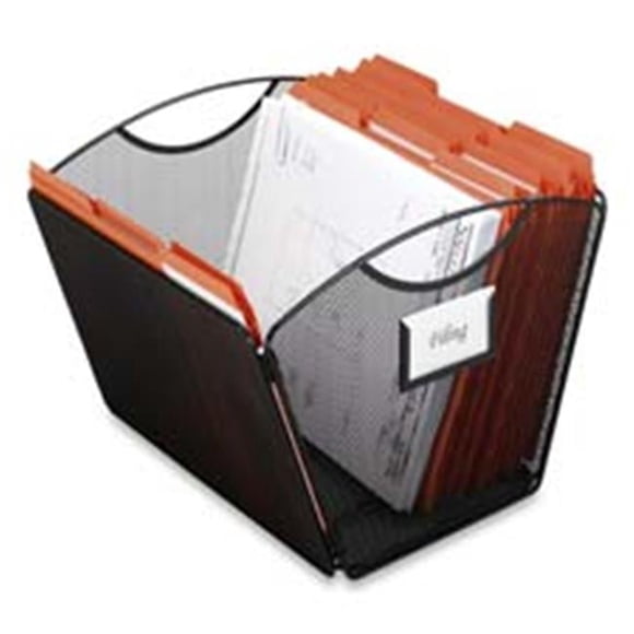 Desktop Tub File- Mesh- 12-.50in.x13-.75in.x9-.50in.- Ltr- Black