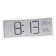 thumbnail image 2 of Reloj de pared digital de escritorio con lecturas de humedad y temperatura para uso en interiores. Blanco, 2 of 9