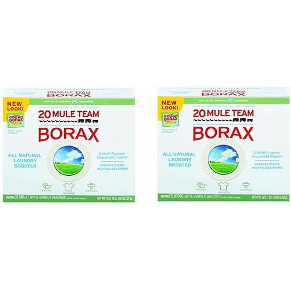 2-pack 20 Mule Team Borax Laundry Booster Powder 4 Pounds 2 Pack — Residential Use, Standard Application