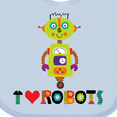 thumbnail image 4 of Inktastic Robotics Team I Love Robots Boys or Girls Baby Bib, 4 of 4