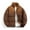 Brown, variant on Men's Corduroy Puffer Jackets Long Sleeve Stand Collar Winter Coat Thickened Warm Zip Up Warm Down Jackt for Cold Weather Black XL