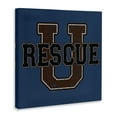 thumbnail image 4 of Stupell Industries Rescue U Vintage Varsity Novelty & Humor Painting Wrapped Canvas Art Print Wall Art, 30 x 30, 4 of 8