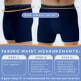 thumbnail image 2 of Wearever Men's Incontinence Underwear Washable Boxer Briefs, Maximum Absorbency 3-Pack, Navy Small, 2 of 10