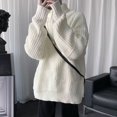 thumbnail image 4 of Autumn Winter Mens Casual Turtleneck Pullover Men's Long Sleeve Rollneck Sweater Korean Style Fashion Warm Knitted Sweater, 4 of 5