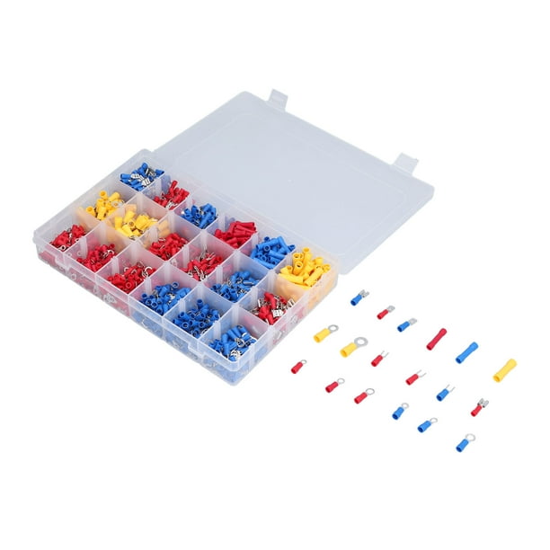 Terminales Eléctricos, Terminales De Engarzado De Cables Aislados Juego De Terminales Automotrices Kit De Terminales Eléctricos Para Automoción Marina