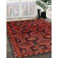 thumbnail image 2 of Ahgly Company Indoor Square Traditional Reddish Brown Persian Area Rugs, 4' Square, 2 of 6