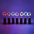 thumbnail image 5 of Wine Bottle LED Lights with Cork,6.5 ft 20 LED Battery Operated String Lights Multi-Color Fairy Lights Decor for Christmas Party Wedding Bedroom Dorm,Blue, 5 of 7
