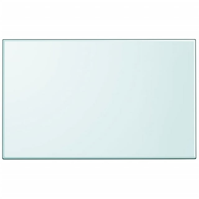vidaXL Table de Chevet en Verre Trempé Rectangulaire 1000x620 mm