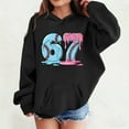 thumbnail image 2 of CAIXIA Graphic Hoodies for Teen Girls 67 Six Seven 67 Sweatshirt Youth Long Sleeve 67 Shirts Sports Graphic Pullover Fall Clothes for Teen Boy,Black, 2 of 4