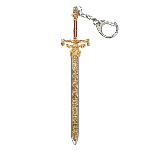 iirukaa Game ER Keychain Sword of Night and Flame Keychain Weapon Cosplay Pendant Ornament Game Props Accessories Merch Creative Lightweight for Fans