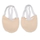 thumbnail image 2 of Zapatos de baile de media suela Color de piel Suela de cuero Desgaste Antideslizante Tela de algodón suave y transpirable Zapatos de baile giratorios L (10.5x11.5cm/4.1x4.5in), 2 of 14
