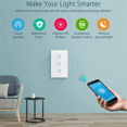 3X 3 Gang Press Switch Control Smart Wifi Wall Light Switch Smart Life