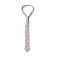 thumbnail image 3 of Butterfly Necktie, Abstract Nature Depiction, Dress Tie, 3.7", Grey Pink White, by Ambesonne, 3 of 3