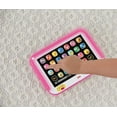 thumbnail image 3 of Fisher-Price Pretend Tablet Learning Toy with Lights and Music, Baby and Toddler Toy, Pink, 3 of 6