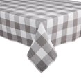 thumbnail image 1 of Design Imports CAMZ11461 60 x 84 in. Grey & White Buffalo Check Tablecloth, 1 of 2