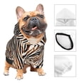 thumbnail image 3 of KLL Watercolor Zebra for Basic Dog Hoodie - Pet Hoodie Sweater with Leash Hole - Cute Dog Sweatshirt - Pet Clothes Hooded Sweatshirt for Dog & Cat -XX-Large, 3 of 8