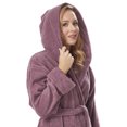 thumbnail image 3 of Women's Organic Cotton Hooded Full Length Turkish Bathrobe, 3 of 4