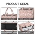 thumbnail image 4 of Large Capacity Tote Bag,Swan Princess Castle Pattern Handbag Fashion Luxury Tote Bag,15.7"x13"x 5.1" Inches,Laptop Compatible, 4 of 6