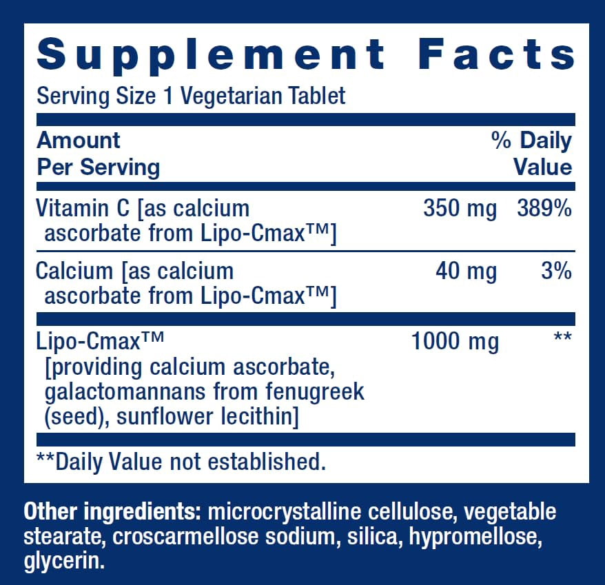 Life Extension Vitamin C 24-Hour Liposomal Hydrogel Formula, 90 Vegetarian Tablets