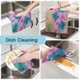 thumbnail image 2 of 6PCS Dish Towels and Dish Cloths Reuseable Dishcloths Sets for Washing Dishes, Cooking, Baking Size 11" x 11" Pink and Teal Tie-dye, 2 of 9