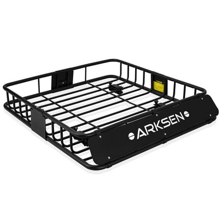 Arksen 150LB Universal Roof Rack Cargo Auto Top Luggage Carrier Basket Traveling Holder