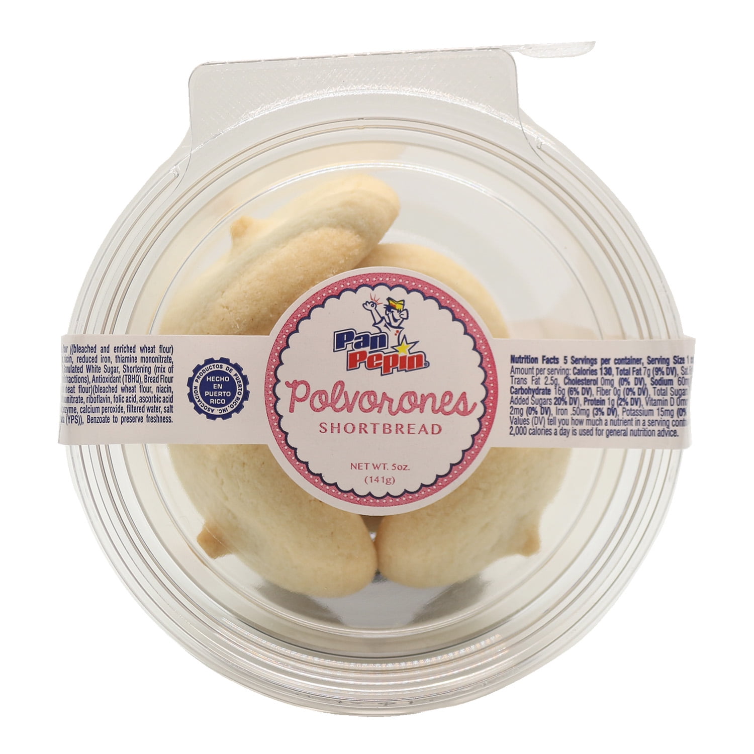 Pan Pepin, Polvorones Cookies, 5 oz, 5 Count