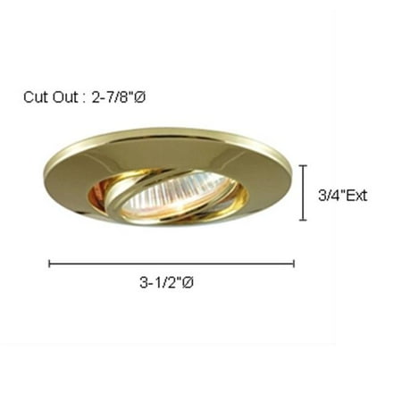 

Jesco Lighting RH30-ST Mini Recessed Mini Gimbal Ring Satin Chrome