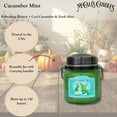 thumbnail image 2 of McCall’s Candles | Cucumber Mint | 16 oz Scented Candle | USA-Poured | Vintage Rustic Jar with Carrying Handles | Fresh Cucumber Water & Cooling Mint Fragrance, 2 of 4
