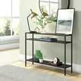 thumbnail image 4 of Evelyn&Zoe Ricardo 42" Wide Rectangular Console Table with Metal Shelves, Matte White, 4 of 5