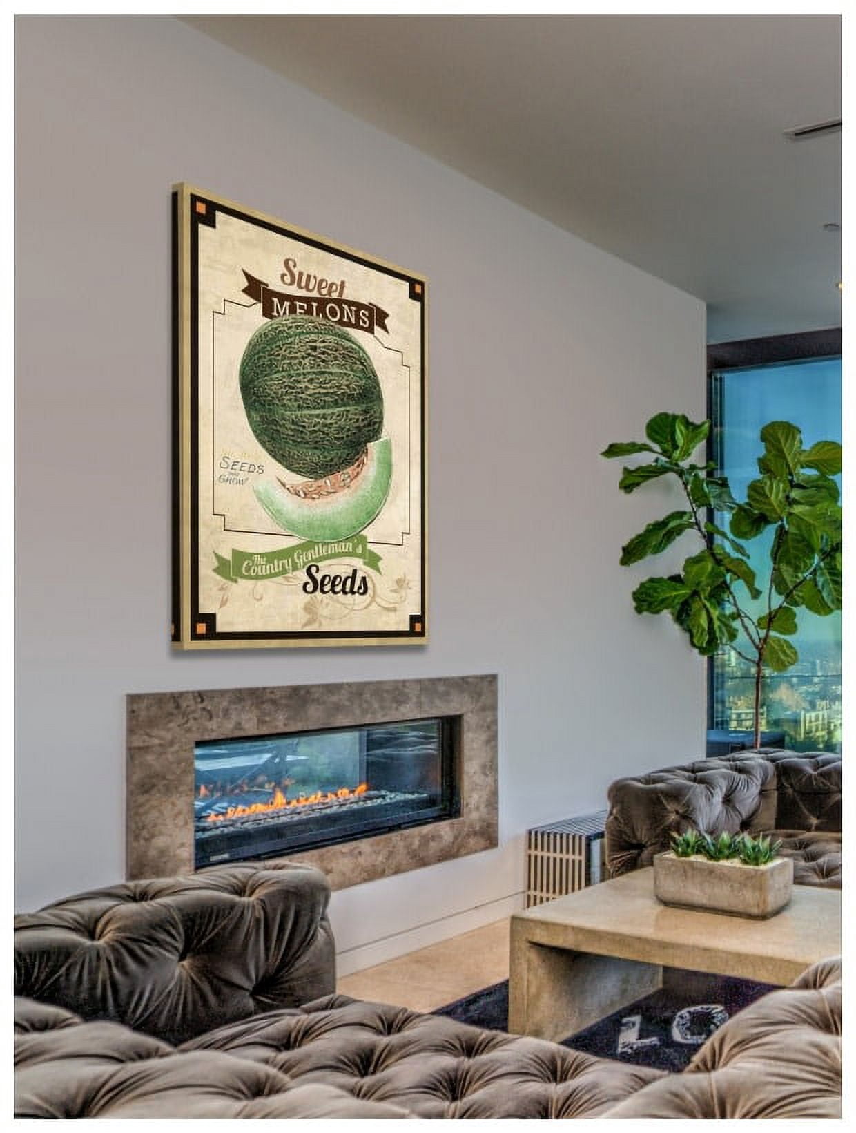 Marmont Hill "Seed Packet Melon" Painting Print on Canvas