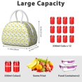thumbnail image 5 of Modern Lemon Lunch Tote for Women – Fresh Yellow Fruit and Flower Pattern, Leakproof Thermal Bag, Cute and Durable for Summer Snacks or Work Meals, 5 of 6