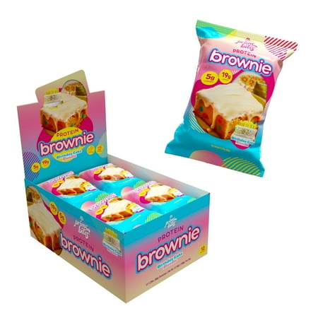 Birthday Cake Blondie, 12 Count- Prime Bites Protein Brownie with 19g Protein and 5g Collagen