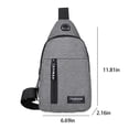 thumbnail image 6 of Sling Bag for Women Men, Crossbody Bags, Chest Bag, Backpacks Chest Shoulder Crossbody Purse Surper Light Handbag for Travel Running Cycling for Men, 6 of 10