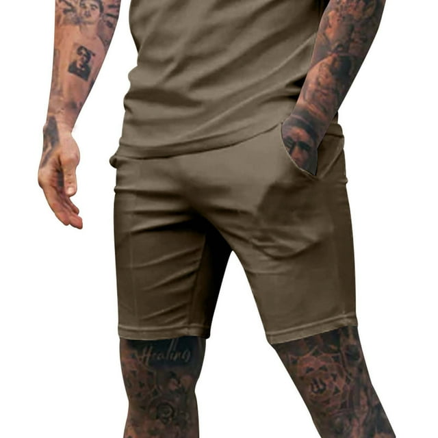 Men Workout Shorts Shorts Men Casual Shorts Mens Casual Shorts Cotton Drawstring Summer Beach Stretch Golf Shorts Lightweight Running Workout Quick Dry Pants