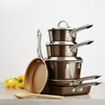 Ayesha Curry 10Piece Porcelain Enamel Nonstick Pots and Pans Set