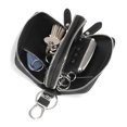 thumbnail image 4 of Bolso para llaves de coche de doble capa de cuero genuino de vaca para hombre, gran capacidad, almacenamiento simple, bolso para llaves con cerradura para el hogar, universal para mujer, 4 of 6