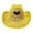 Yellow, variant on Women's Hats Blue Cowgirl Hat for Girls Sequin Glitter Hat Cowgirl Accessories for Women Disco Hat