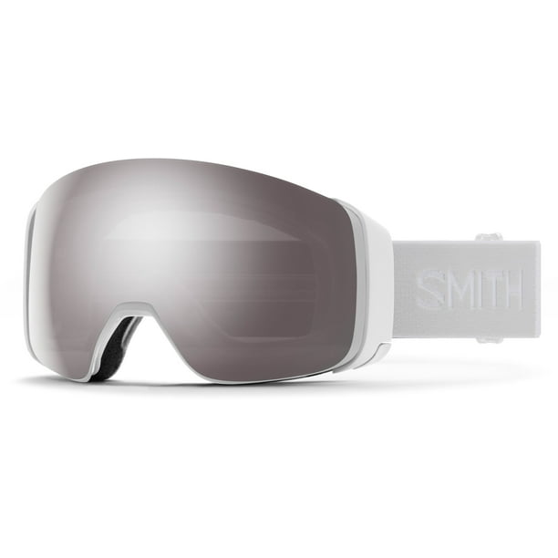 Smith 4D Mag White Vapor - Chromapop Sun Platinum Mirror Ski Goggles
