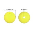 thumbnail image 2 of Uxcell 50 Pack 15mm Silicone Beads, Round Loose Rubber Bead for DIY Pale Yellow, 2 of 7