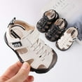 thumbnail image 2 of Toddler Boy Sandals - Little Boy Summer Dress Shoes Lightweight Toddler Shoes Boys Soft-soled Sandals Children's Anti-kick Toddler Sandals Beige 5.5M, 2 of 3
