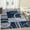 Navy Blue, variant on GlowSol 5' x 7' Area Rug Contemporary Geometric Rug Soft Foldable Throw Carpet for Dorm Nursery Apartment, Tturquoise