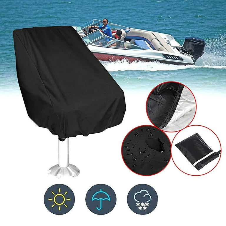 Seat Covers Chair Boat Accessories Marine Leisure Supplies Ocean Heavy, Size: 56x61x64cm, Black