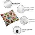 thumbnail image 4 of JEUXUS Ice Cream Pillow Covers,Decorative Throw Pillow Chocolate Stick Waffle Cone Strawberry and Sundae Pillow Cases Cushion Covers for Sofa Couch,2 Pcs, 4 of 6