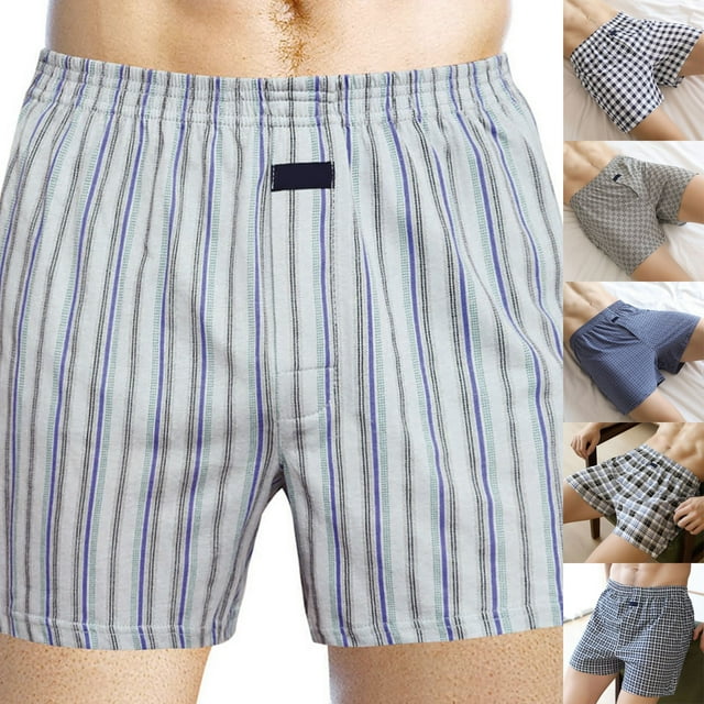 Sous-vêtements pour Hommes, Grande Taille, Pyjama Décontracté, Boxeurs, Bleu Clair TG