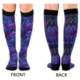 thumbnail image 4 of FORMRS Womens Knee High Socks Casual Long Thick Travel Daily Wear, 1 Pair, Purple Mushrooms Pattern, 4 of 6