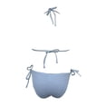 thumbnail image 2 of Traje de Baño Ocean Pacific para Mujer Bikini con Textura y Argolla en Pecho, Amarre ajustable en Cintura Azul Talla G 2 Piezas, 2 of 4