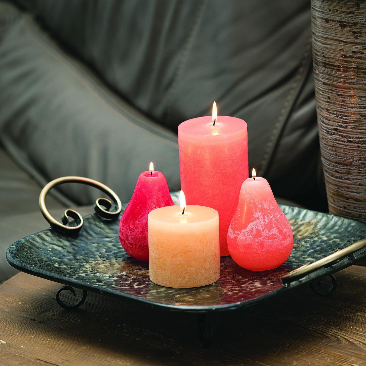 Vance Kitira 6" Coral Timber Pillar Candle